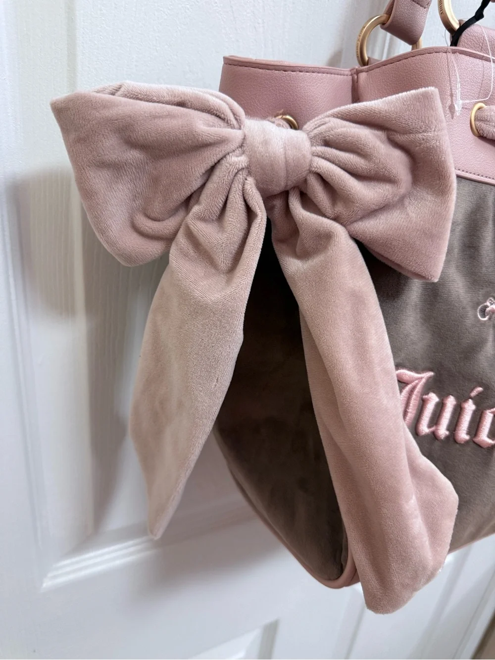 NWT 🇬🇧 UK/AUS Exclusive Juicy Couture Crown 👑 Daydreamer Tote in Iced Coffee